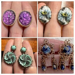 4 pairs of Vintage earrings